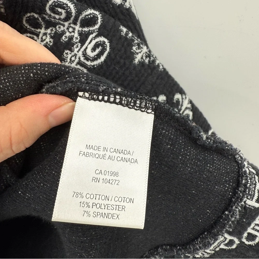 Tonia Debellis Molly Jacket in Signature Logo in Black White Size XL